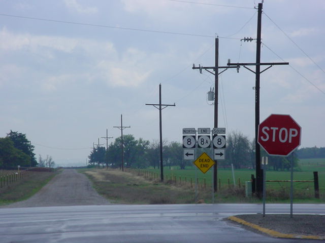 OK 8A South at OK 8