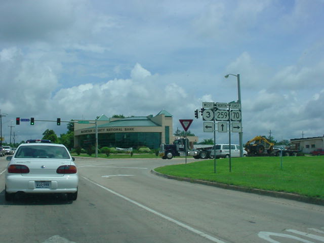 U.S. 70 East/U.S. 259 North/OK 3 West at U.S. 70 East/OK 3 West